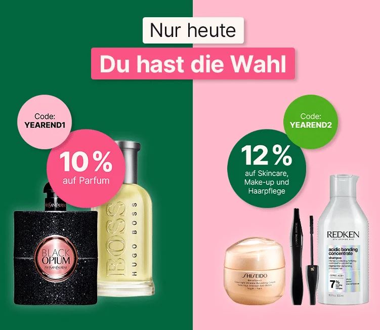 10% Rabatt auf Düfte bzw. 12% Rabatt auf Skincare, Make Up und Haarpflege Produkte im Flaconi Shop