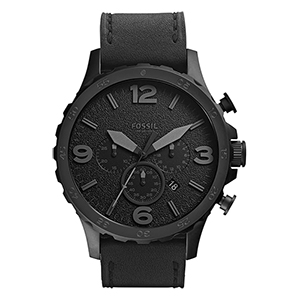 Fossil JR1354 Nate Herrenuhr mit Leder-Armband für 94,46€ (statt 120€)