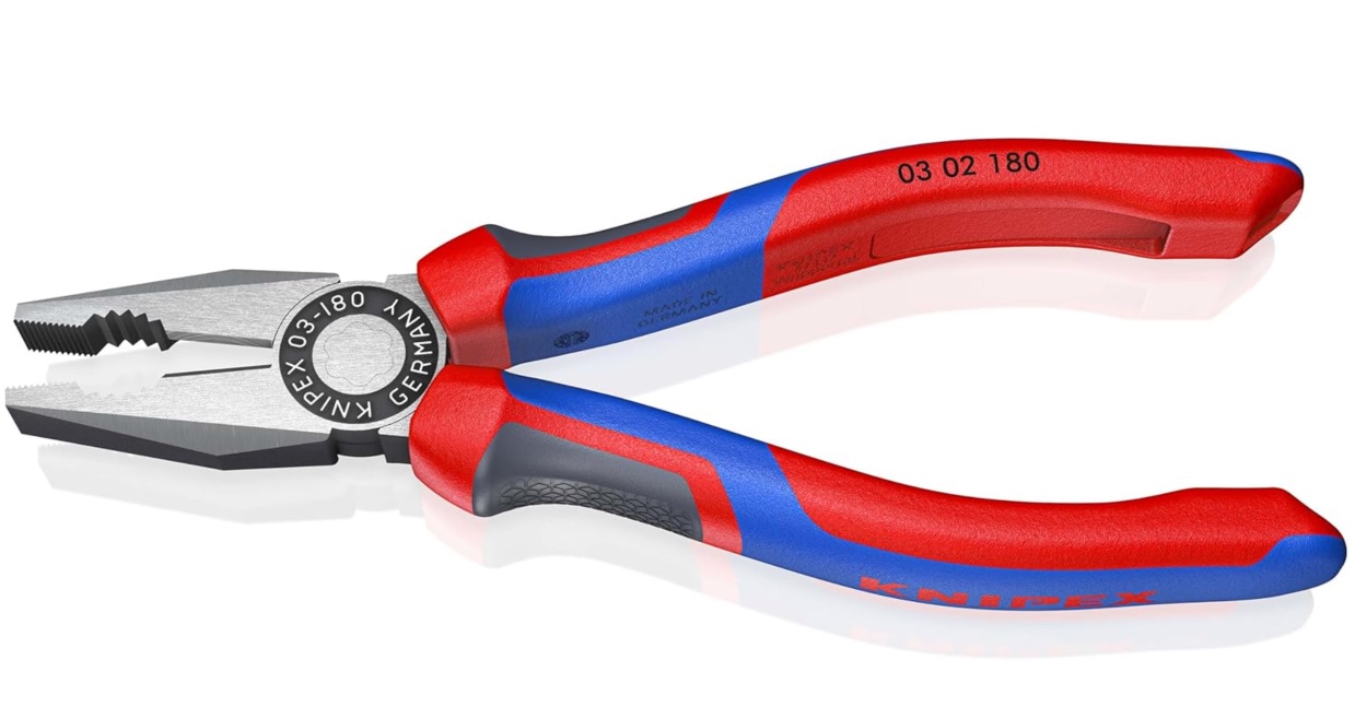 KNIPEX 03 02 180 mm Kombizange mit Comfort-Griffen für nur 15,99€ bei Prime-Versand