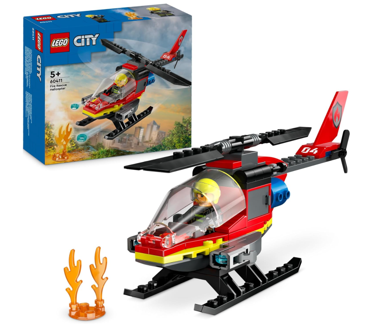 LEGO City 60411 Feuerwehrhubschrauber für nur 6,49€ bei Prime-Versand