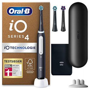 Oral-B iO Series 4 Plus Edition elektrische Zahnbürste mit Etui & 3 Aufsteckbürsten für 99,99€