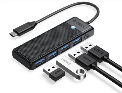 Orico 4-Port USB C Hub mit 1x USB C auf 4x USB A für 4,49€