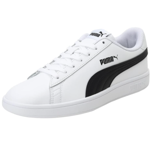 PUMA Herren Smash v2 L Sneaker in Weiß/Schwarz für 28,89€ (statt 35,72€)