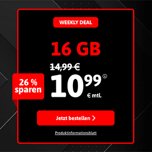 Die BLACKSIM Allnet Flat – z.B. Allnet- & SMS-Flat mit 16 GB für 10,99€ oder 50 GB für mtl. 19,99€