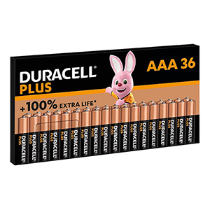 36er-Pack Duracell Plus AAA Batterien ab nur 23,93€ (statt 32€) – Prime