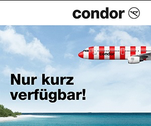 Condor Last Minute Flüge – z.B. Gran Canaria ab 47,99€ p.P.