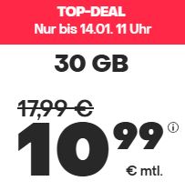 Handyvertrag.de LTE Allnet-Flat mit 30 GB für nur 10,99€ mtl. oder 50 GB für nur 14,99€ im Monat