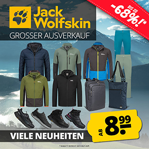 SportSpar: Jack Wolfskin Sale mit bis zu 68% Rabatt