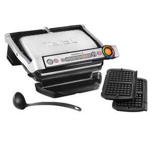 Tefal GC716D OptiGrill+ Kontaktgrill mit Waffelzubehör für 127,95€ (statt 152,92€)