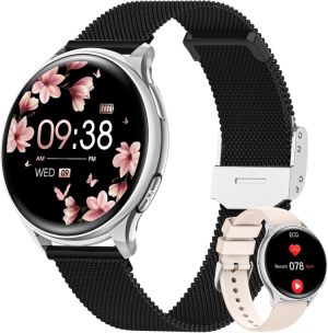 AIMIUVEI Smartwatch Damen mit EKG HRV für 24,49€ inkl. Versand.