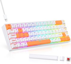 TECURS Gaming-Tastatur 65% für 26,54€