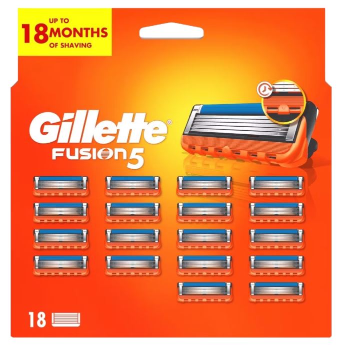 18x Gillette Fusion5 Rasierklingen für nur 45,90€ (statt 51€)