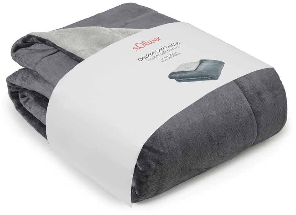 s.Oliver Doublesoft Kuscheldecke 150×200 für nur 24,99€ (statt 60€)