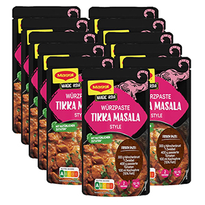 11er-Pack MAGGI Food Travel Würzpaste für Tikka Masala Style ab 6,43€ (statt 11€) – Prime