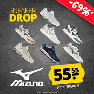 SportSpar: Großer Mizuno Sneaker- & Sportschuhe-Sale mit bis zu 69% Rabatt