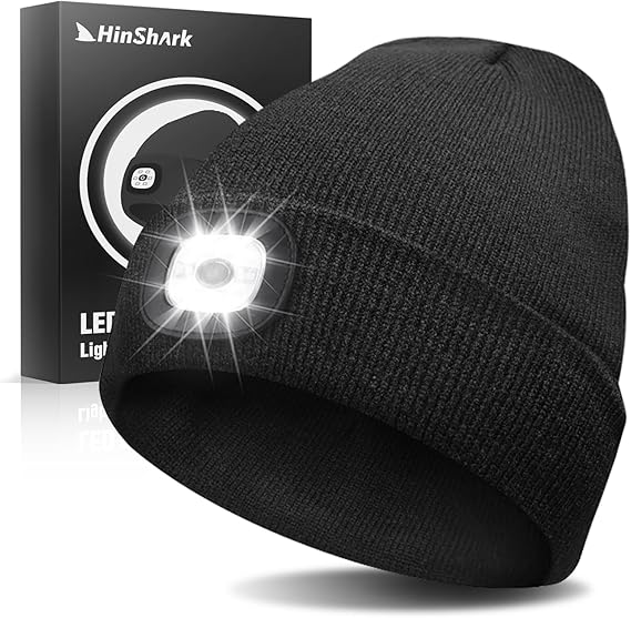 Hinshark Mütze mit LED Licht für Damen und Herren für nur 6,75€ bei Prime inkl. Versand