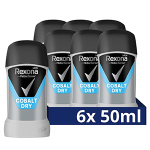 6x 50ml Rexona Men MotionSense Cobalt Dry Deo Stick für nur 12,36€ inkl. Prime-Versand