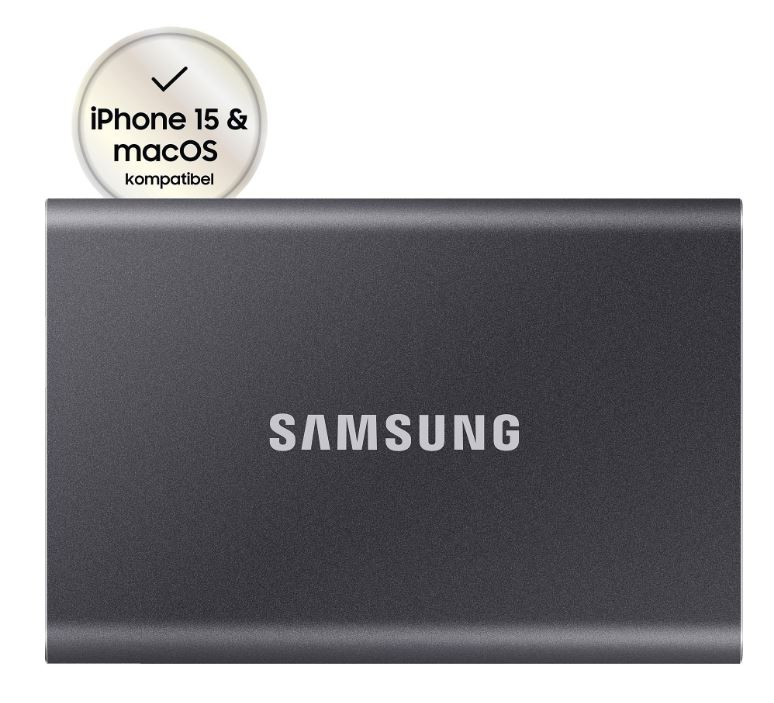 SAMSUNG Portable SSD T7 externe Festplatte (2 TB) für nur129,41€ (statt 149€)