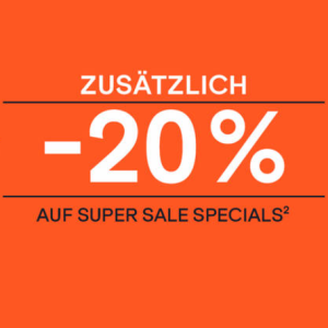 20% Extra Rabatt auf Super Sale Specials bei SportScheck