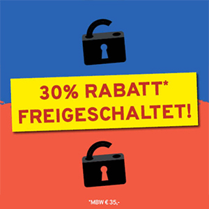 Vorteilshop: 29,5% Rabatt auf das gesamte Sortiment (MBW: 35€)