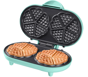 Bestron Doppel-Waffeleisen für klassische Herzwaffeln für nur 24,99€ (statt 33€) – Prime