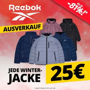 Reebok Winterjacken Ausverkauf JEDE Jacke für nur 25€