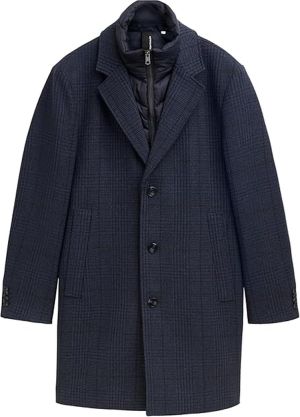 TOM TAILOR Herren 2-in-1 Wollmantel mit Abnehmbarer Innenjacke für 76,50€