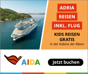 AIDA Kreuzfahrten inklusive Flug & Transfer + Kinder reisen gratis