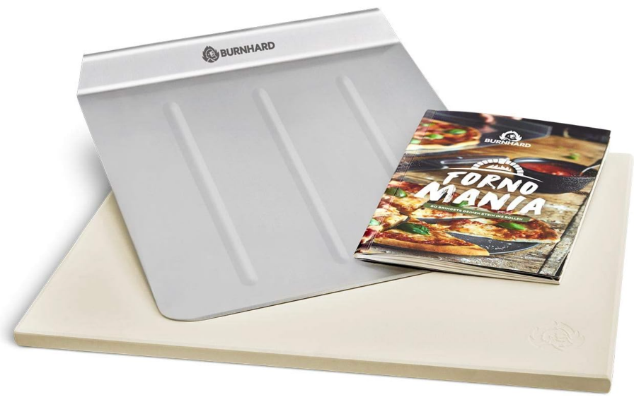 BURNHARD Pizzastein und Pizzaschaufel für Backofen für nur 35,91€ bei Prime-Versand