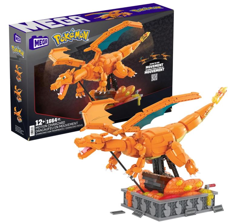 Mega Pokémon HMW05 Glurak Actionfigur (1664 Teile) für nur 55,61€ (statt 80€)