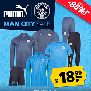 PUMA Manchester City Sale mit bis zu 88% Rabatt – ab 18,99€