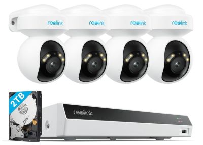 Reolink RLK8-800PT4 4K PoE Überwachungskamera Set für Aussen mit 4 Kameras nur 524,99€