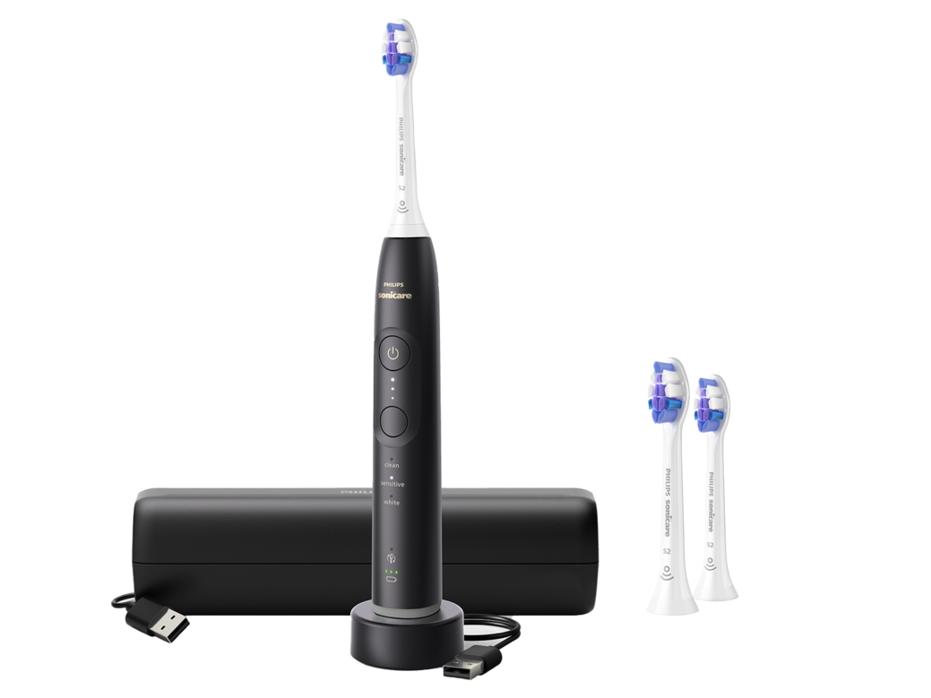 PHILIPS Sonicare 6500 Serie elektrische Zahnbürste (HX7411) und 2x Aufsteckbürste