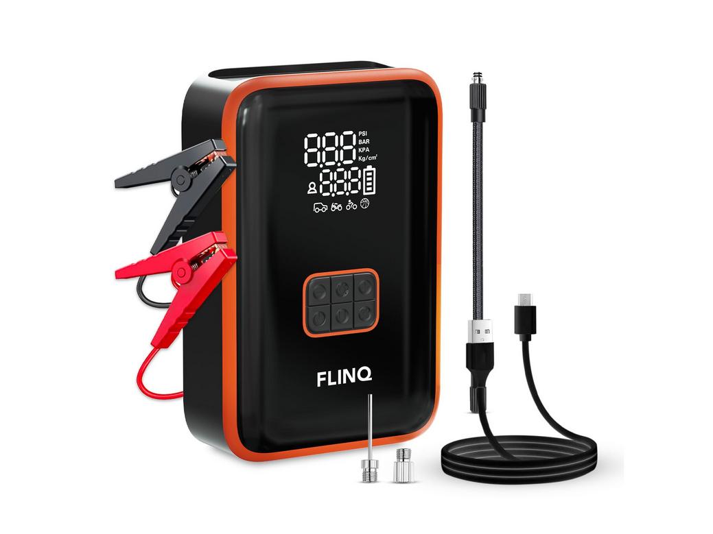 FlinQ 2-in-1 Starthilfe & Luftkompressor für nur 55,90€