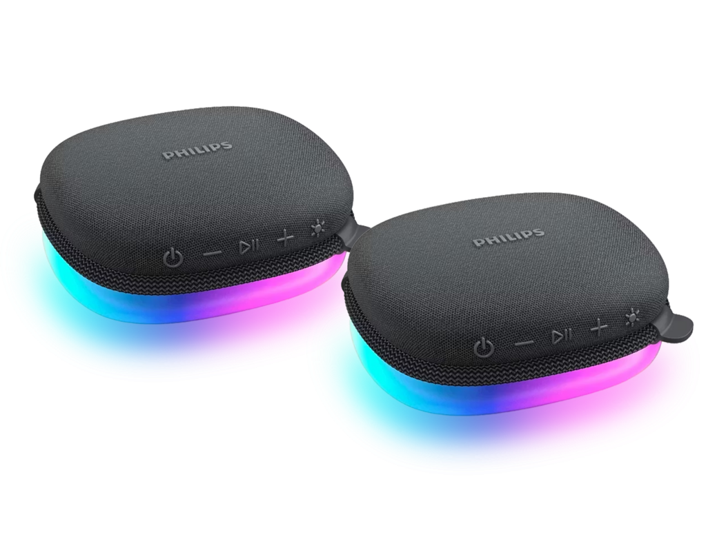 2x Philips Bluetooth-Lautsprecher mit Leuchten für nur 35,90€