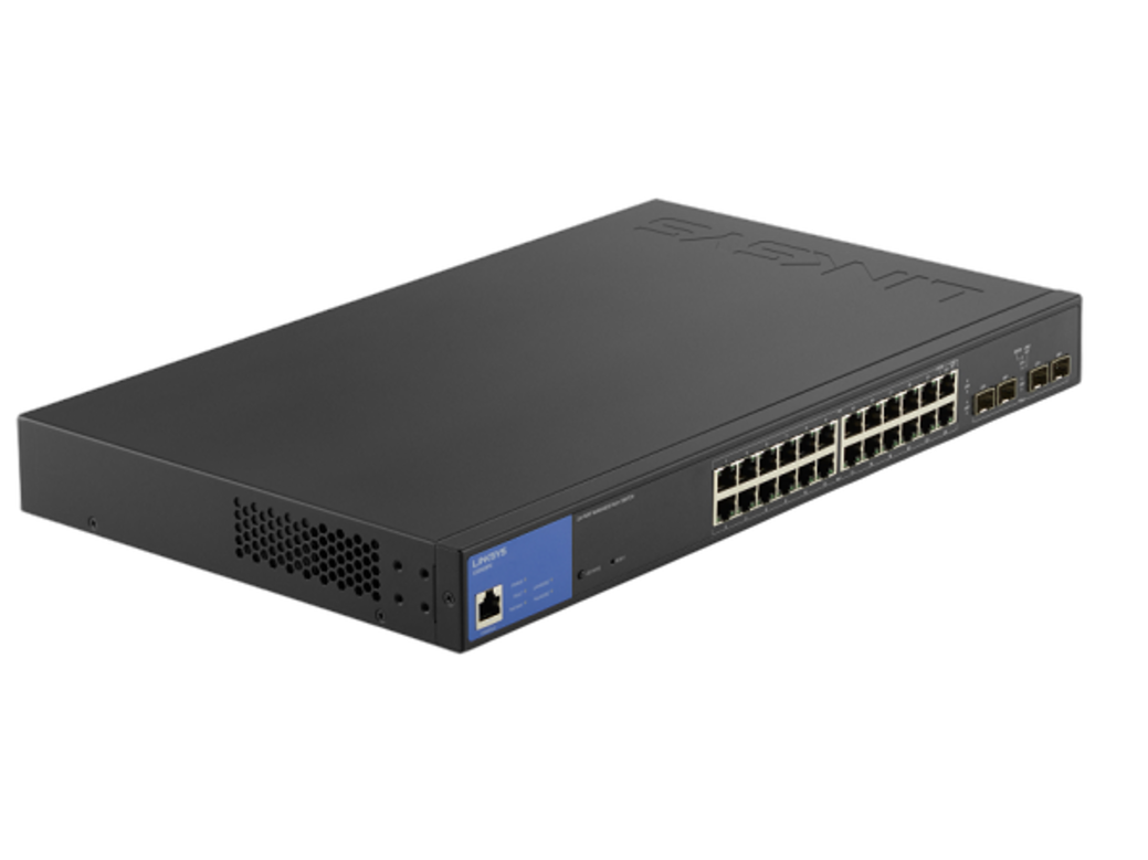 Linksys Gigabit-Ethernet-Switch 24 PoE-Ports managed mit 4 SFP Uplinks für 75,90€