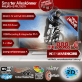 [004] Früher T-Online-Shop! PHILIPS 40PFL7007H/12 3D LED-TV 800 HZ, PVR, DVB-C/T, SMART TV für nur 888,- Euro inkl. Versand