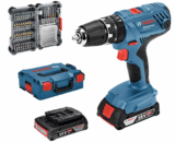 Bosch Professional 18V System Akku Schlagbohrschrauber GSB 18V-21 (inkl. 2×2,0 Ah Akku, 40tlg. Zubehör Set, in L-BOXX) für nur 162,99€ inkl. Versand
