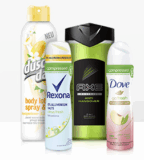 25% Rabatt auf ausgewählte Produkte von AXE, Dove, DuschDas und Rexona