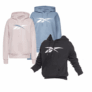 Reebok Damen Hoodies schwarz, blau oder rosa in den Größen S – XL für je nur 19,99€ inkl. Versand