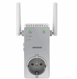 Netgear EX3800-100PES – AC750 WLAN Range Extender mit Steckdose (RJ-45, 750Mbit/s, On/Off Schalter) weiß/silber für nur 45,99 Euro inkl. Versand
