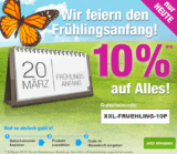 Garten XXL! Nur heute bekommt ihr 10% Rabatt auf das gesamte Sortiment ohne Mindestbestellwert