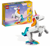 LEGO 31140 Creator 3in1 Magisches Einhorn Spielzeug für nur 7,99€ bei Prime inkl. Versand