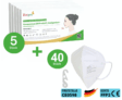 5x Hotgen Novel Coronavirus (2019-nCoV)-Antigentest (BfArM-Zulassung als Laientest) + 40x AMPlus FFP2 Schutzmaske CE 0598 für nur 49,95 € inkl. Versand