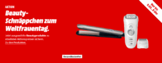 MediaMarkt Weltfrauentag Aktion mit vielen günstigen Beautyangeboten für die Frau