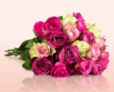 Tipp! Blumenstrauß mit 20 pastellfarbene Rosen Bright Colours für nur 17,90 Euro inkl. Zustellung