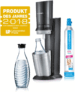 SodaStream Crystal 2.0 Wassersprudler mit CO2-Zylinder und 2x Glaskaraffen, titan als B-Ware für nur 69,99 Euro inkl. Versand