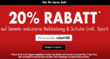 Karstadt! 20% Extra-Rabatt auf alle Sale Artikel (Kleidung) + kostenloser Versand bei MBW von 20,- Euro