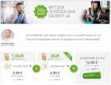 Mobilcom-Debitel Comfort Allnet + Mobilcom-Debitel Internet–Flat 3000 (Allnet-Flat, SMS Flat, 4,5 Datenvolumen für effektiv 12,98 Euro im Monat