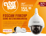 Cybersale: Foscam FI9828P Wireless Netzwerkkamera Outdoor Dome 1,3MP 960p 3-fach Zoom weiß für nur 155,- Euro inkl. Versand